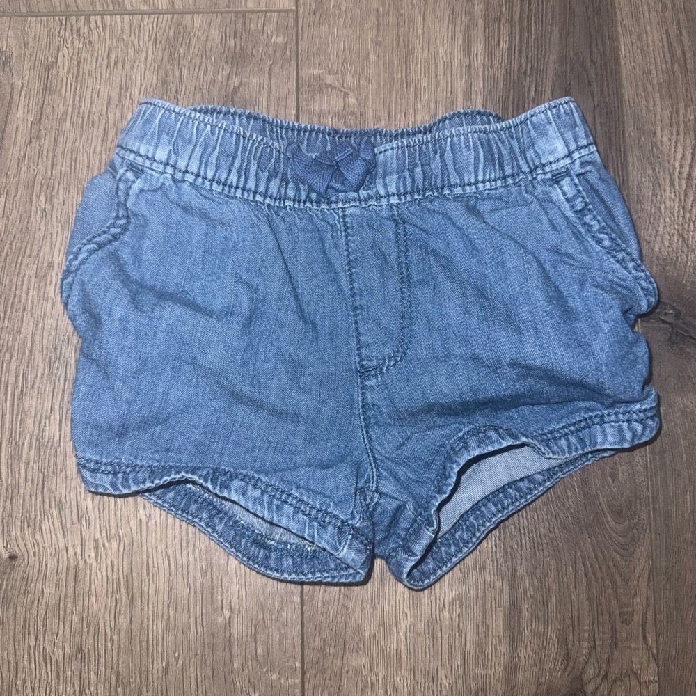 The Children's Place Blue Denim Pull-On Girl's Shorts